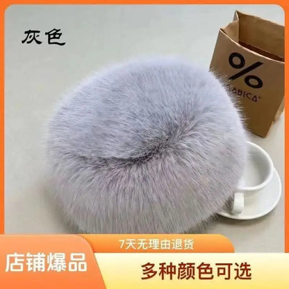 Faux Fur Winter Headband – Women’s Fluffy Earwarmer Cap for Ski, Snow & Outdoor Wear