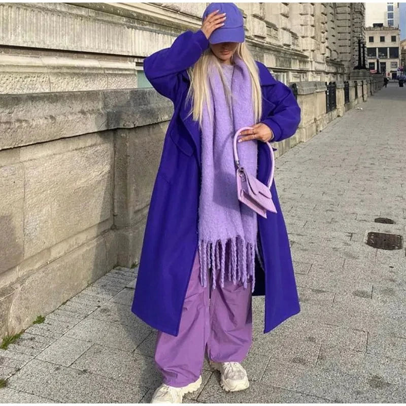 Luxurious Winter Essential: Women's Cashmere Scarf - Thickened Warm Shawl with Classic Tassels, Soft Fluffy Solid Color Shawl