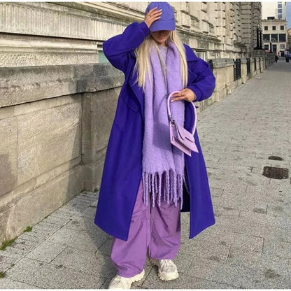 Luxury Cashmere Scarf for Women - Thickened Warm Shawl with Classic Tassels, Soft Solid Color Wrap for Autumn and Winter