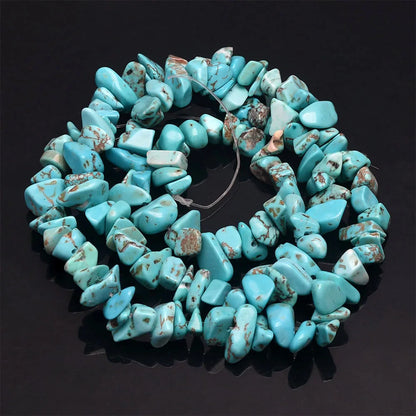 16 Inch Natural Stone Chip Beads - 5-8mm Irregular Crystal Agate Gravel Beads for DIY Bracelets & Jewelry Making