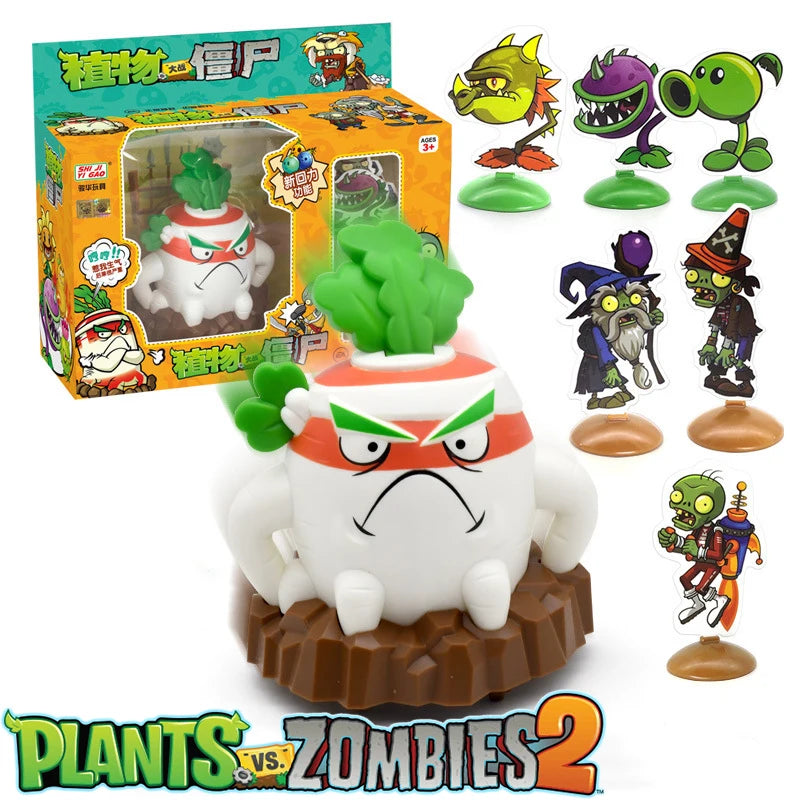 Plants vs Zombies 2 Toy Figure Set – Mechanical Shark & Wild West Gargantuar Game Character Collectible Gift