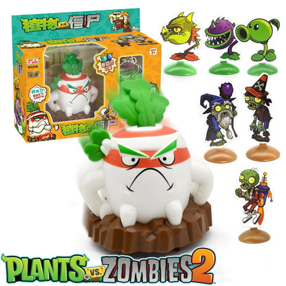 Plants vs Zombies 2 Toy Figure Set – Mechanical Shark & Wild West Gargantuar Game Character Collectible Gift