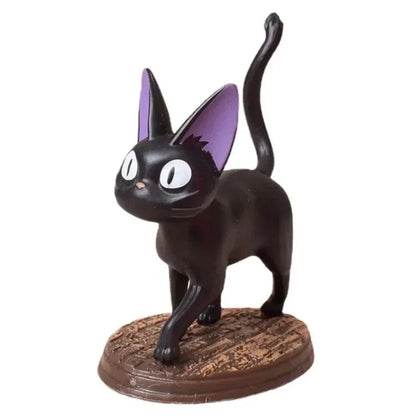 6PCS Cartoon Black Cat PVC Figure Set — Jiji/Gigi Action Dolls, Hayao Miyazaki Collectible Toy for Kids Birthday Gift