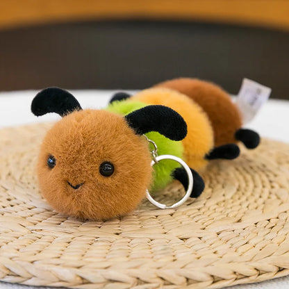 Cute Insect Plush Keychain - Cartoon Bug Spider Bee Bag Pendant & Creative Gift