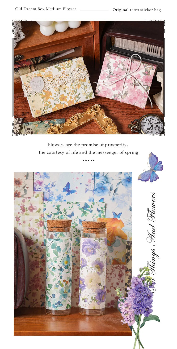 100 Pcs Vintage Multi-Style Writing Paper - Retro Stationery for Scrapbooking, Junk Journals & DIY Crafts