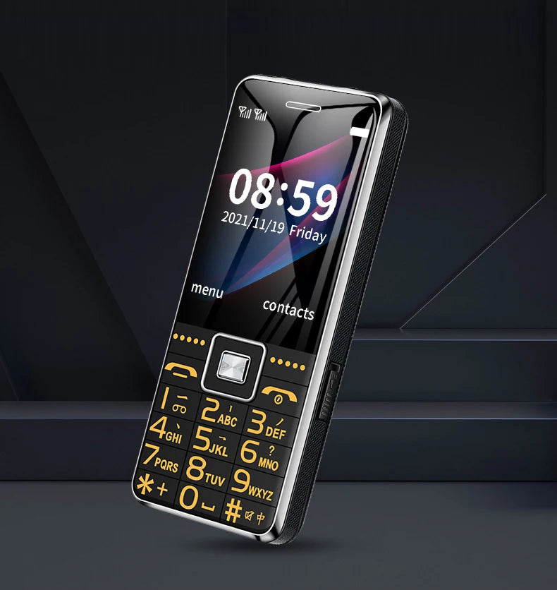GSM 2G G600 BAR Phone – Dual SIM, 6800mAh Battery, SOS Button, 2.4" Screen, MP3 Recorder Mobile Cellphone for Seniors