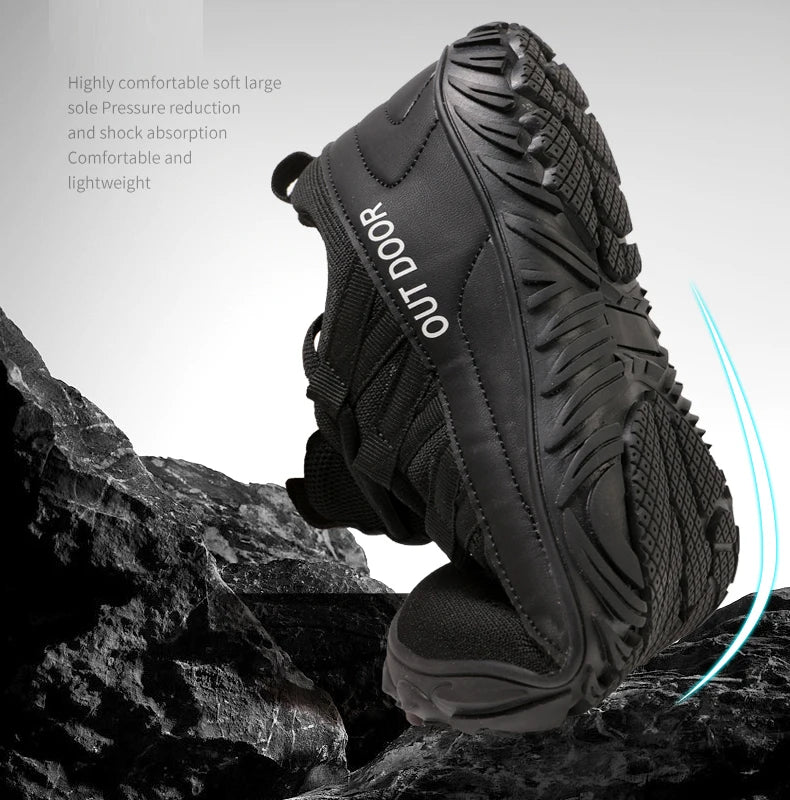 New Plus Size Hiking Shoes – Wide Palm Outdoor Sports & Barefoot Casual Shoes for Couples, Indoor Yoga & Fitness