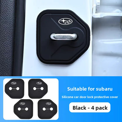 Anti-Collision Car Door Lock Protection Cover for Subaru Impreza, Forester, Outback, Legacy, Crosstrek, XV, WRX & Solterra – Scratch Guard Safety Trim Protector