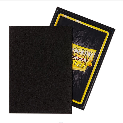 Dragon Shield Black Matte Card Sleeves - 100 Standard Size 66 × 91mm Trading Card Protectors for MTG and Board Games