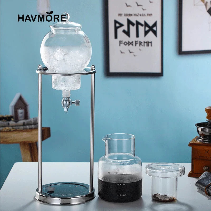 600ml Cold Brew Coffee Maker - Iced Coffee Drip Pot for Home Baristas and Espresso Accessories