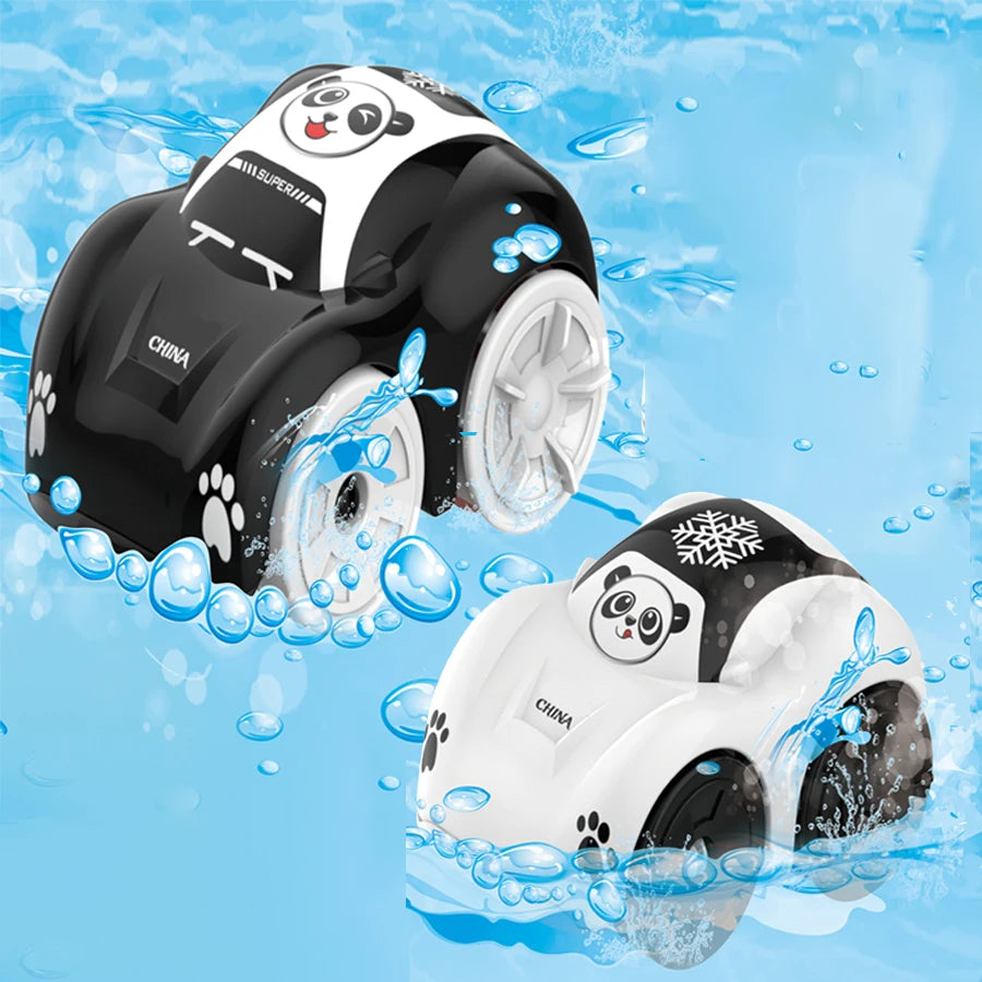 Kids Bath Water Toys - Cartoon Clockwork Amphibious Car Floating Baby Bath Toy Gift