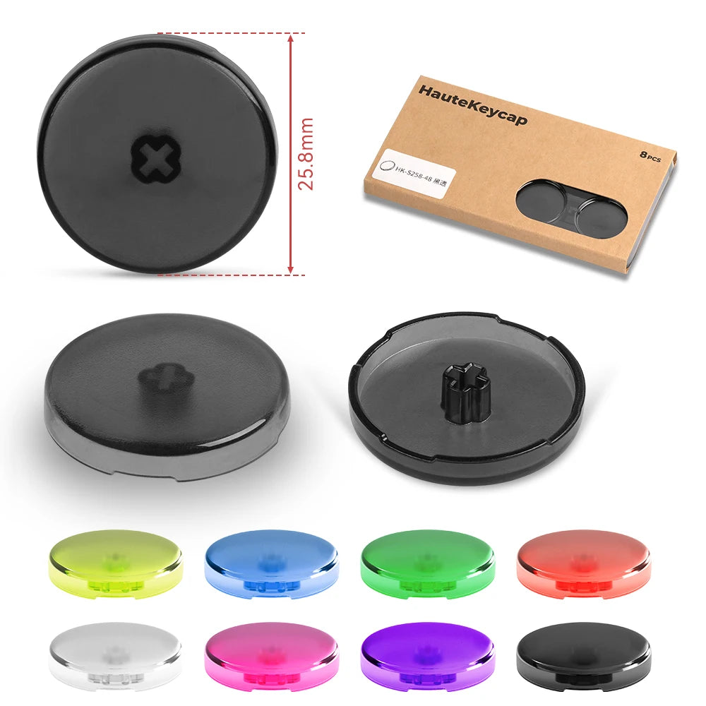 Haute42 Hitbox Cross Keycaps – 25.8mm Low-Profile DIY Button Caps for Leverless Arcade & Kailh Switch