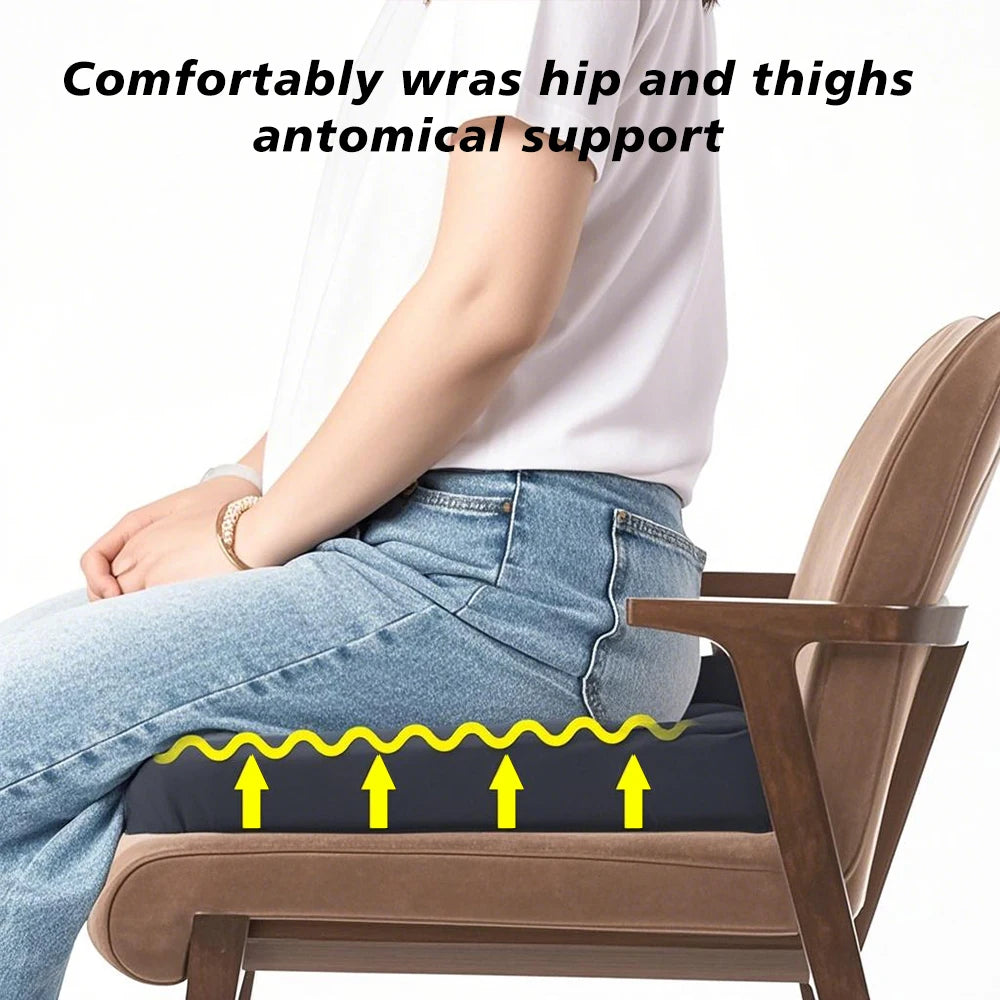 Cooling Seat Cushion - Breathable Temperature-Regulating Support for Office Chairs & Wheelchairs