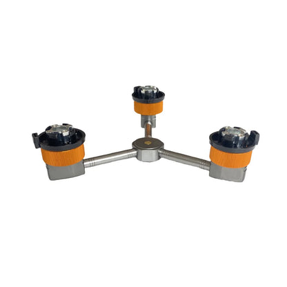 3-in-1 Butane Gas Adapter - Three-Outlet Fuel Tank Conversion & Gas Distributor Head