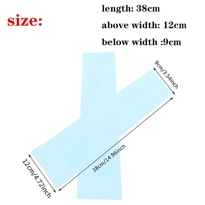 1 Pair Arm Sleeves – Summer UV Protection, Ice Cool for Cycling, Running, Fishing, Climbing, Driving, Arm Warmers for Men & Women