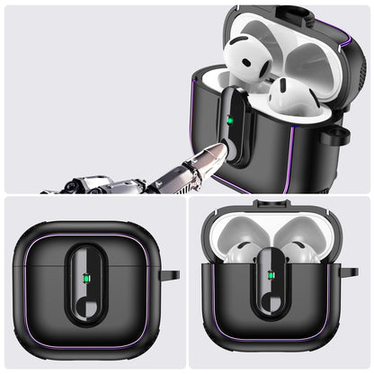 Armor Lock Earphone Case for AirPods – Shockproof TPU & PC Cover for AirPods 1, 2, 3, 4 & Pro 2, 2nd & 4th Gen