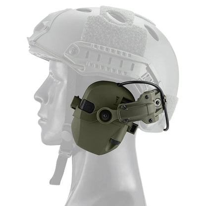 Active Helmet Mounted Earmuffs – Electronic Hearing Protection, Noise Reduction Headphones for Shooting & Hunting