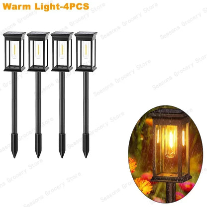 Waterproof LED Solar Garden Lights – Automatic Outdoor Pathway & Driveway Lighting with Dusk-to-Dawn Sensor