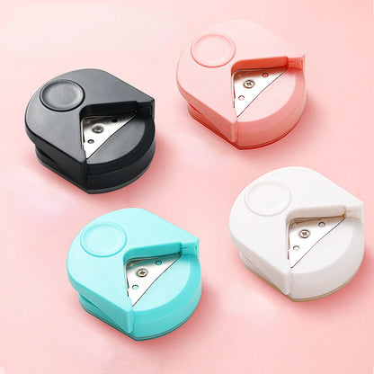 Portable Circle Cutter & Corner Rounder Machine – Button Maker Tool for Paper, Cards & Photos, Precision Corner Punching Craft Cutter for DIY Projects