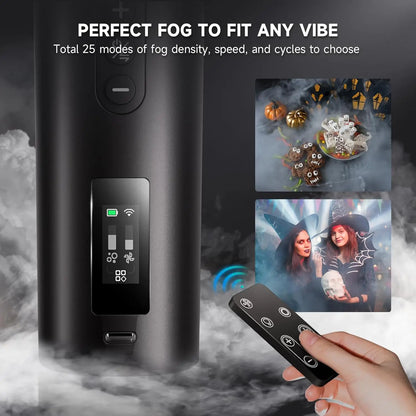 COLBOR CF5 Mini 40W Portable Fog Machine with Remote – Smoke Maker for Photography, Video Production & Special Effects