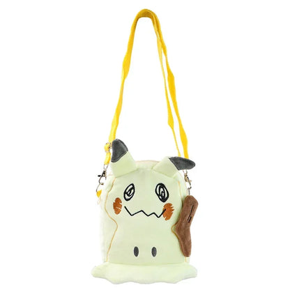 Gengar Mimikyu Snorlax Rowlet Lucario Charmander Plush Backpack — Pokémon Anime Shoulder Bag Toy Doll