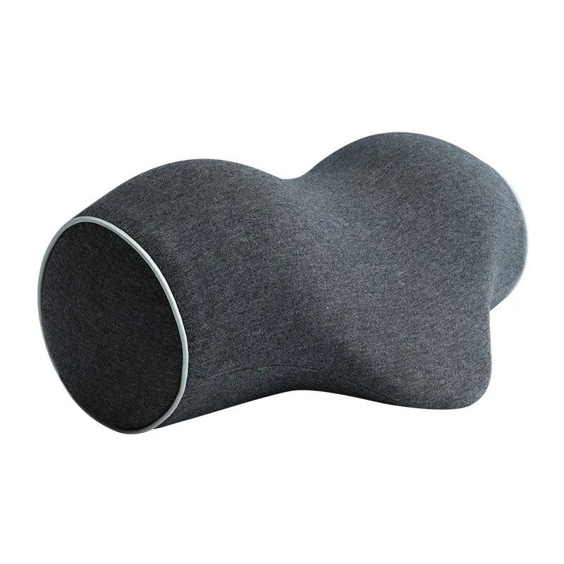 Cervical Spine Pillow - Antiarch Traction Pillow with PU Memory Foam Core, Pure Cotton Cover, Portable Neck Support Pillow