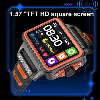 Fashion Smart Watch – 1.57-inch HD Screen, 24h Heart Rate, Sleep Monitor, Game Features, Waterproof