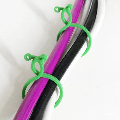 Plastic Garden Vine Strapping Clips - 20/50/100Pcs Plant Bundled Buckle Rings for Tomato, Grapevine, and More - Plants Support Tool