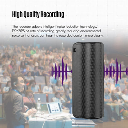 Mini Professional Voice Recorder – Waterproof Digital Audio Dictaphone, Magnetic, Noise Reduction & Long Standby Time