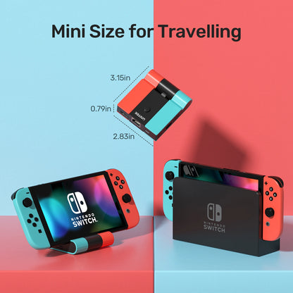 Unitek Game Dock for Nintendo Switch OLED — 45W PD Charging, LAN Gigabit Ethernet & 4K HDMI Gaming Docking Station for TV