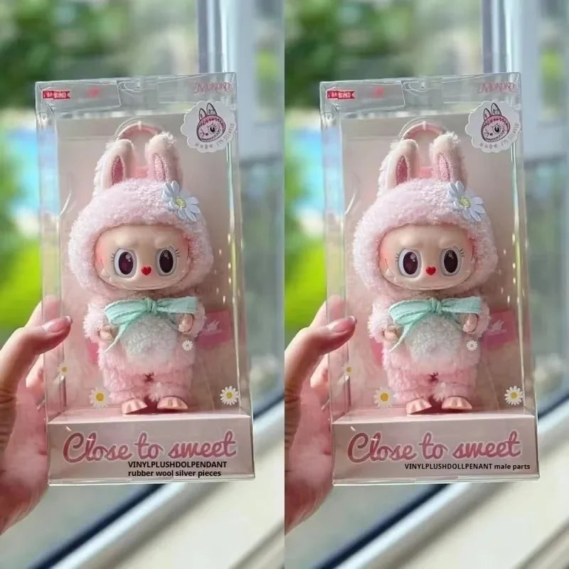Pink Labubu Mokoko Series Spring Flower Doll – 1:1 High-Quality Replica Sweetheart Edition | Kawaii Pendant Decoration Gift