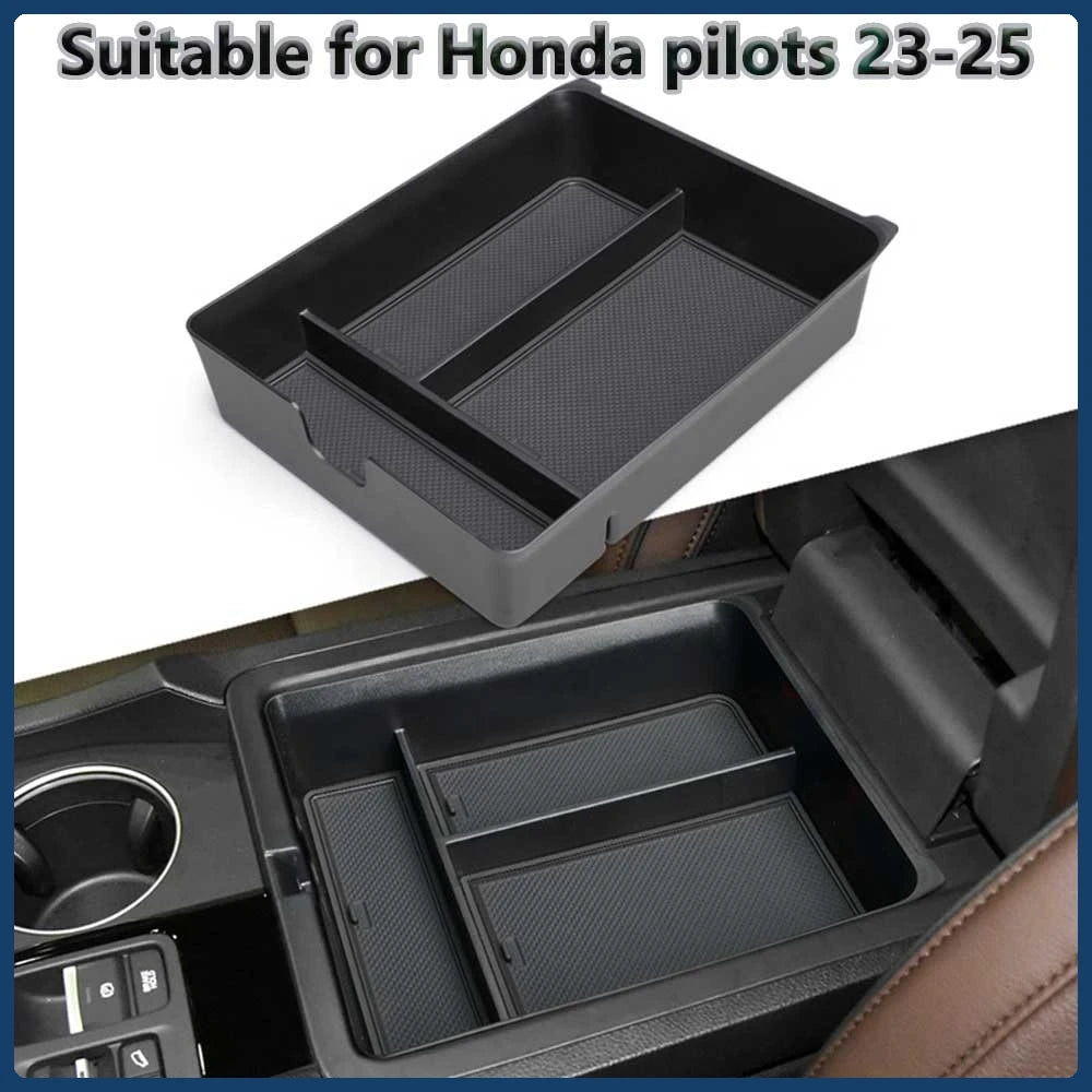 Car Armrest Box Center Console Storage Tray for Honda Pilot 2023–2025, Passport 2024–2026 & Ridgeline 2024–2025 Interior Organizer