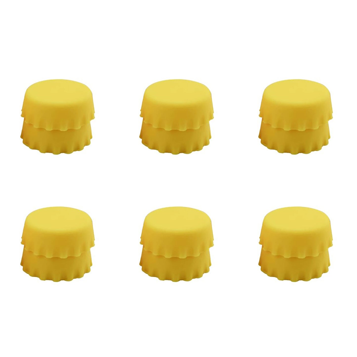 2/6/12pcs Silicone Beer Bottle Caps – Preservative Covers for Wine, Vinegar, Soy, and Cocktail Bottles