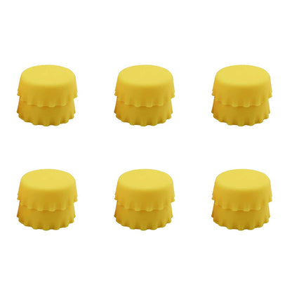 2/6/12pcs Silicone Beer Bottle Caps – Preservative Covers for Wine, Vinegar, Soy, and Cocktail Bottles