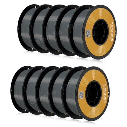 KINGROON PETG 3D Printer Filament 1.75mm – 5KG/10KG Mix Color Rolls for FDM 3D Printing (1kg/roll)