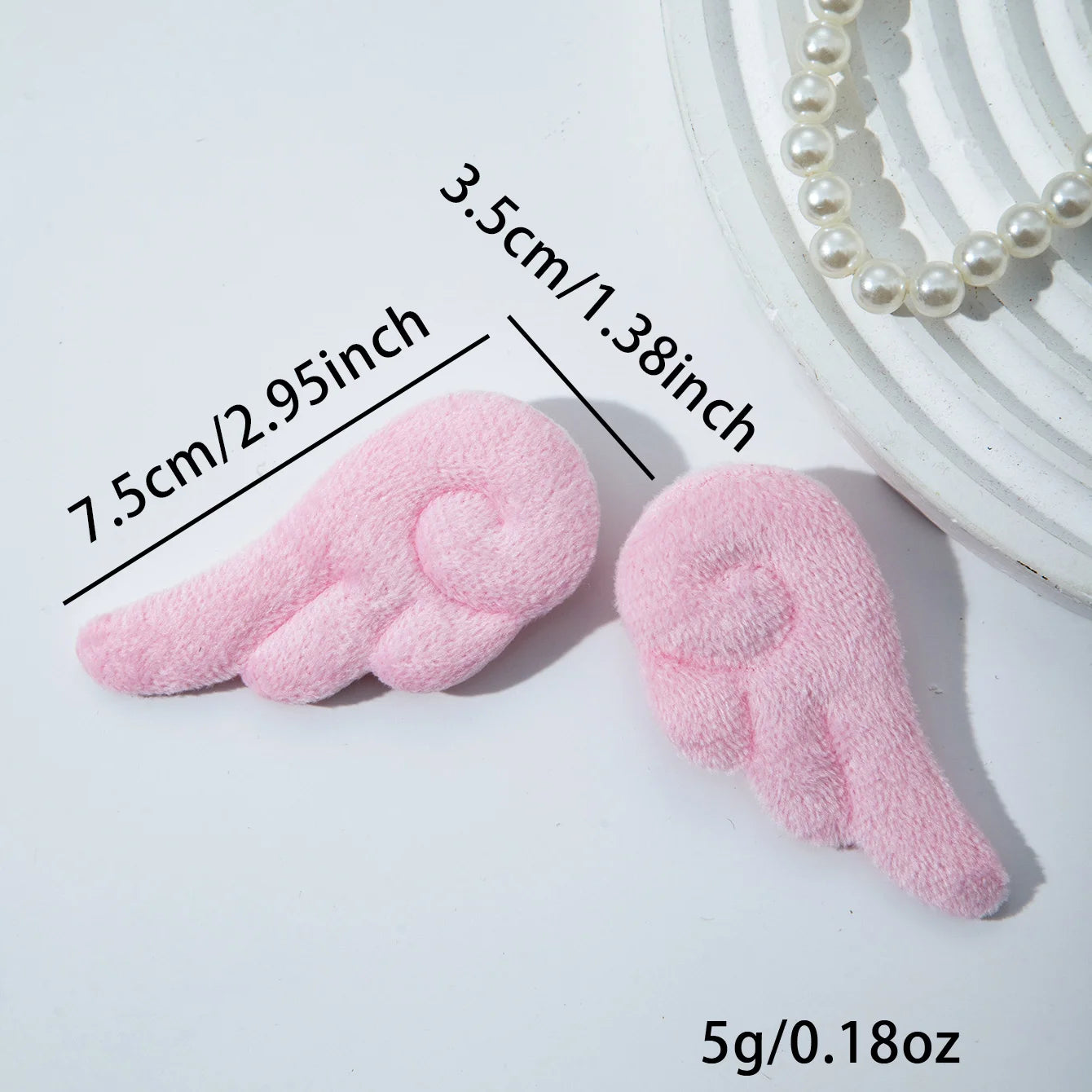 Angel Wing Plush Hair Clips - Cute 5cm Hairpin Barrettes for Girls Sweet Style Headwear & Accessories