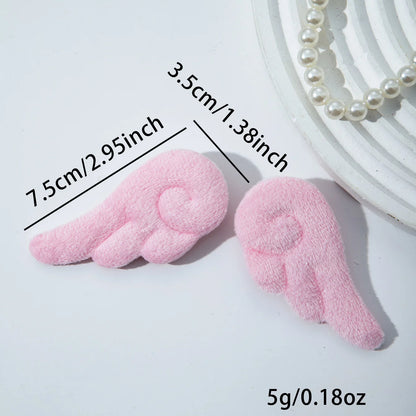 Angel Wing Plush Hair Clips - Cute 5cm Hairpin Barrettes for Girls Sweet Style Headwear & Accessories