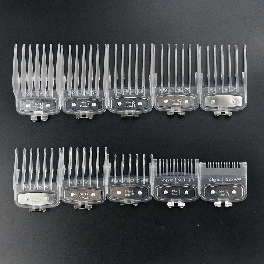 8/10PC Universal Hair Clipper Guard Set – Professional Limit Guide Combs for Wahl Trimmers & Barber Accessories