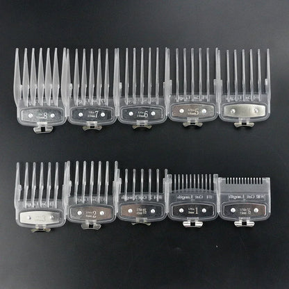 8/10PC Universal Hair Clipper Guard Set – Professional Limit Guide Combs for Wahl Trimmers & Barber Accessories
