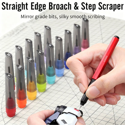 DSPIAE ZPB/GS Straight Edge Broach Step Scraper – Precision Panel Line Scribing Tool for Gunpla Model Detailing & Craft Building