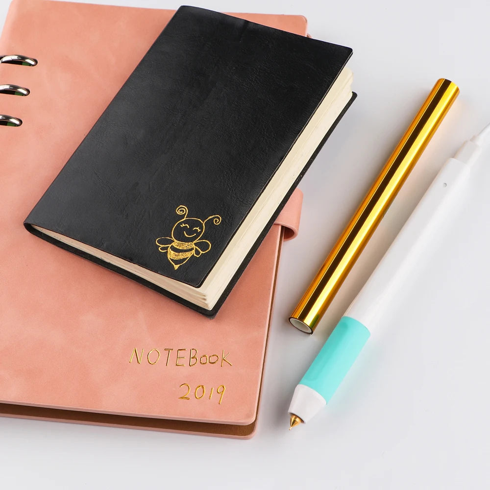 USB Hot Foil Pen Set – 0.8mm Heat-Active Gold Foil Pen for Paper, Leather, DIY Scrapbooking & Cards