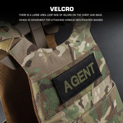 FCPC Tactical Vest Ferro – Lightweight Folding Airsoft Plate Carrier with Breathable Design, Portable Hunting Mag Pouch & Army Equipment