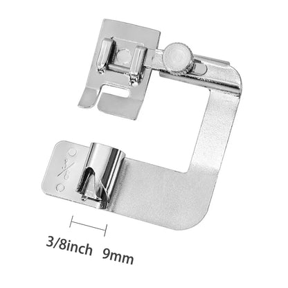 Sewing Machine Rolled Hem Presser Foot - 9mm 13mm 19mm 25mm Multi-Size Sewing Accessory