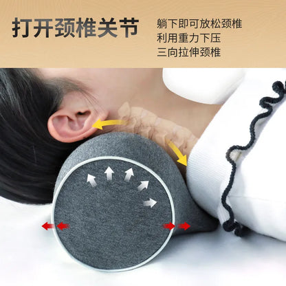 Ergonomic Memory Foam Cervical Pillow: Portable Anti-Arch Neck Support for Travel and Sleep Comfort