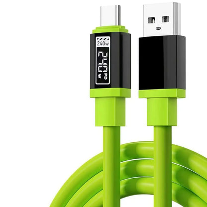 240W Fast Charging USB to Type-C & Type-C to Type-C Cable – 0.3m/1m/2m/3m for Huawei, Xiaomi, Samsung, OPPO, VIVO