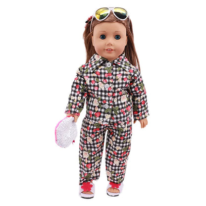 15-Style Doll Pajamas & Nightgowns – Cute Patterns for 18-Inch American & 43cm Born Dolls, Doll Accessories Toy