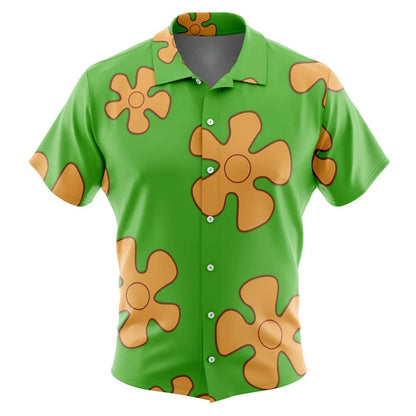 SpongeBob SquarePants Hawaiian Shirt - Breathable Quick Dry Short Sleeve Vacation Button Shirt for Men and Women