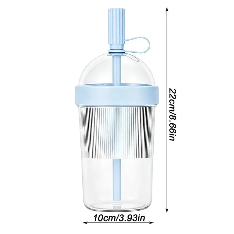 17oz Reusable Coffee Tumbler - Insulated Drink Cup with Lid and Straw for Home Office Travel