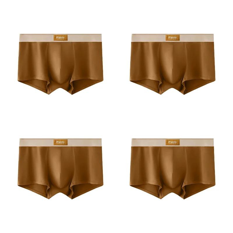 4PCS Men’s Cotton Boxer Shorts Set – Breathable Comfortable Underwear for Sports & Everyday Wear (L–7XL)