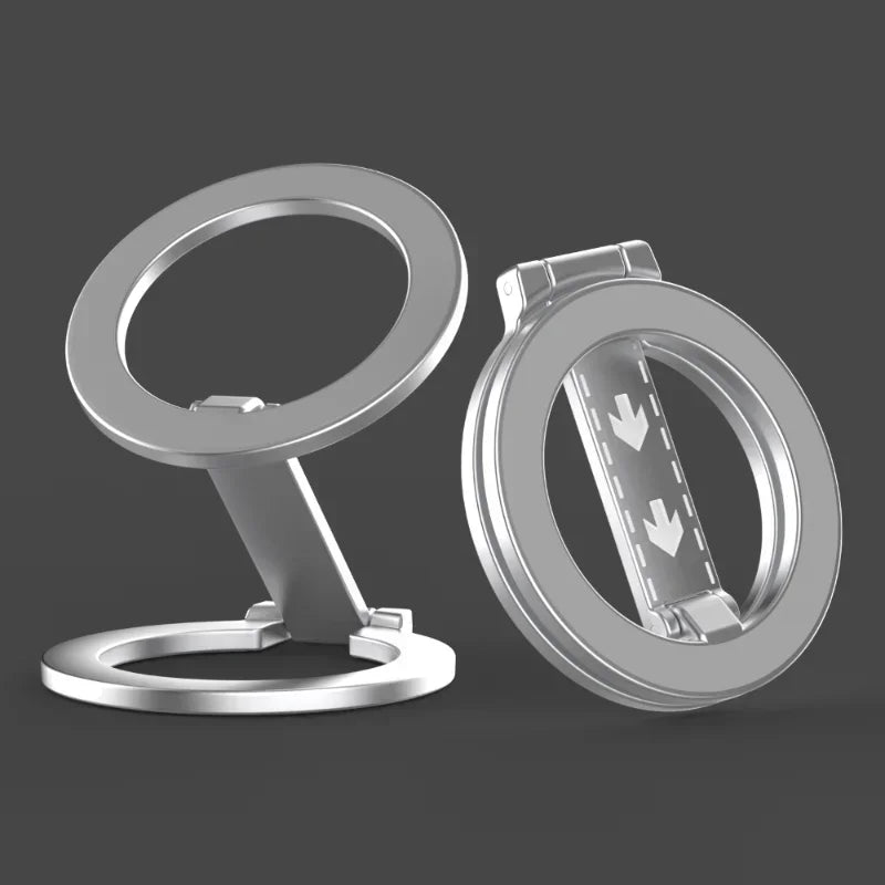 Double-Sided Magnetic Phone Ring Holder – MagSafe Kickstand, Magnet Grip for iPhone 16/15/14, Huawei & Xiaomi